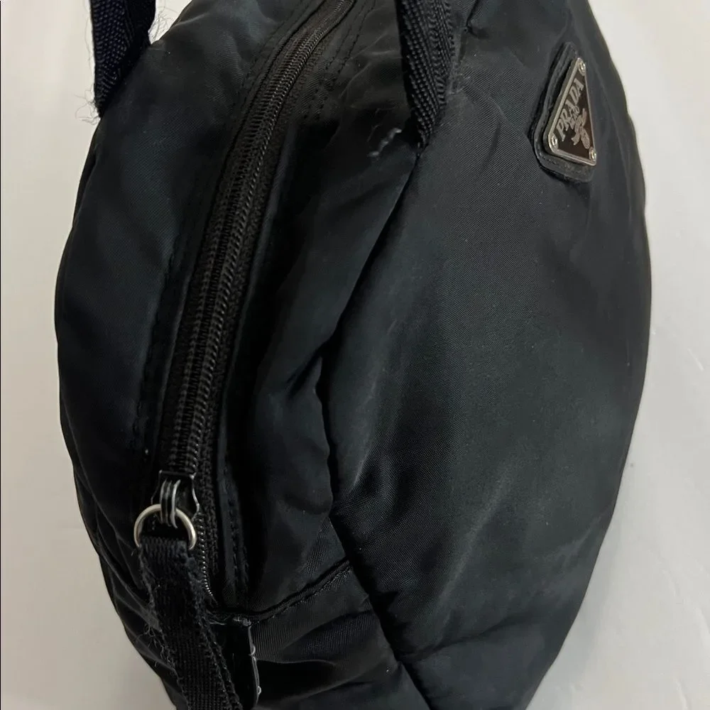 Vintage Prada black nylon handbag